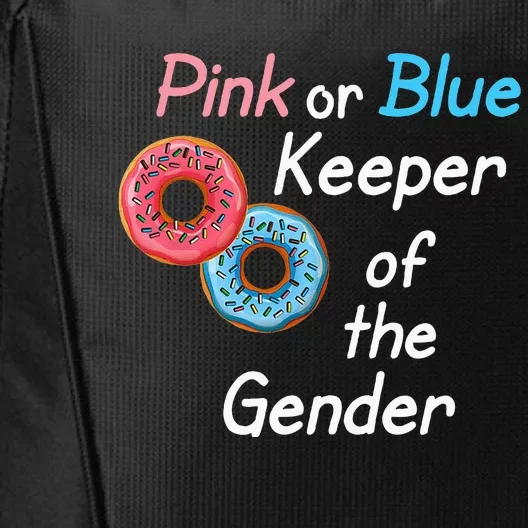 Donuts Keeper Of The Gender Baby Gender Reveal Party Shower City Backpack