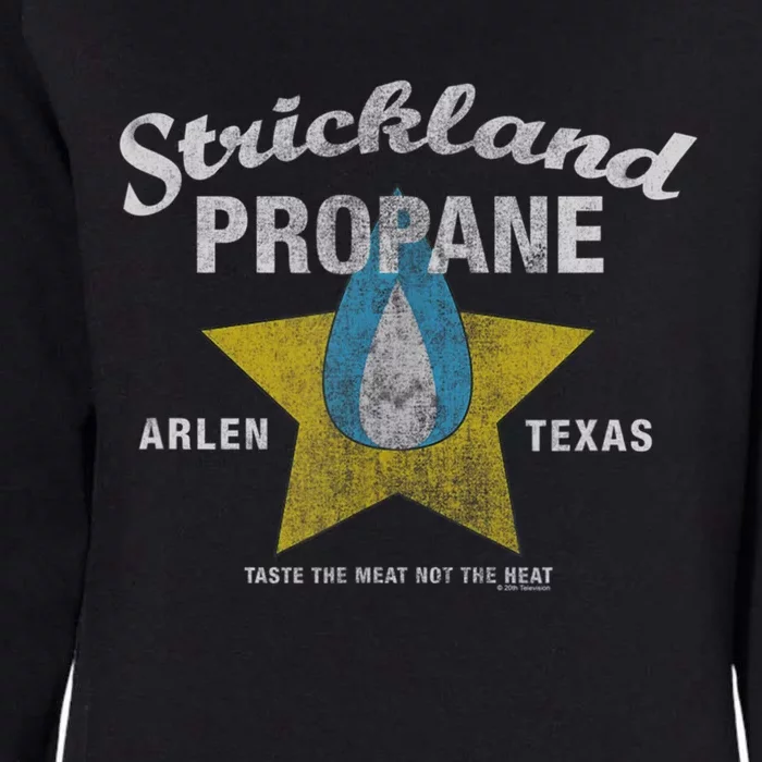 Distressed King Of The Hill Strickland Propane Arlen TX Womens California Wash Sweatshirt