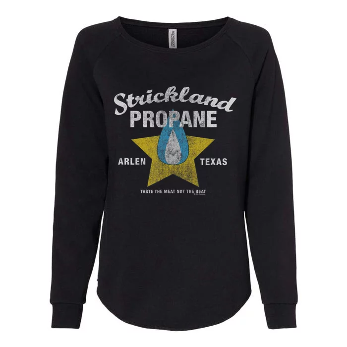 Distressed King Of The Hill Strickland Propane Arlen TX Womens California Wash Sweatshirt