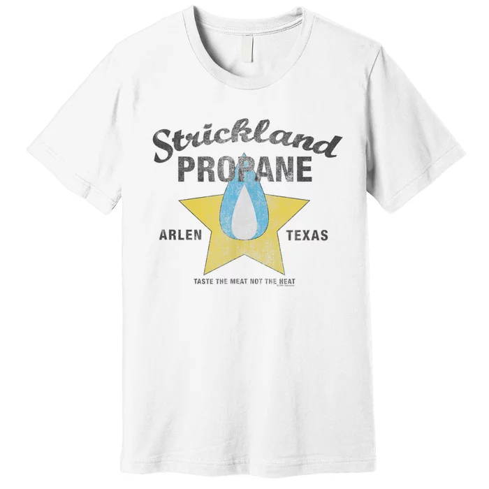 Distressed King Of The Hill Strickland Propane Arlen TX Premium T-Shirt