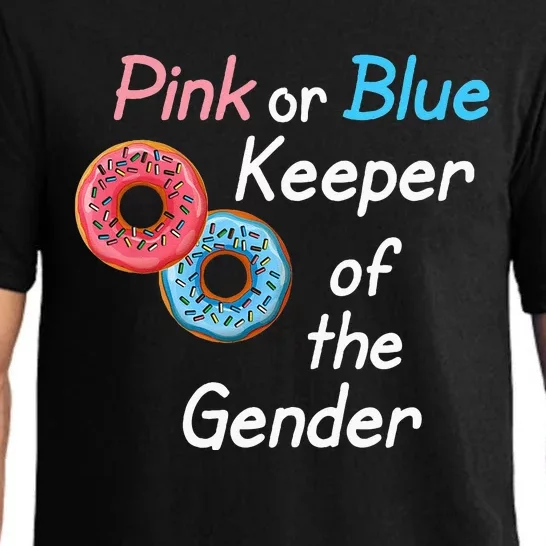 Donuts Keeper Ofthe Gender Baby Gender Reveal Party Shower Pajama Set