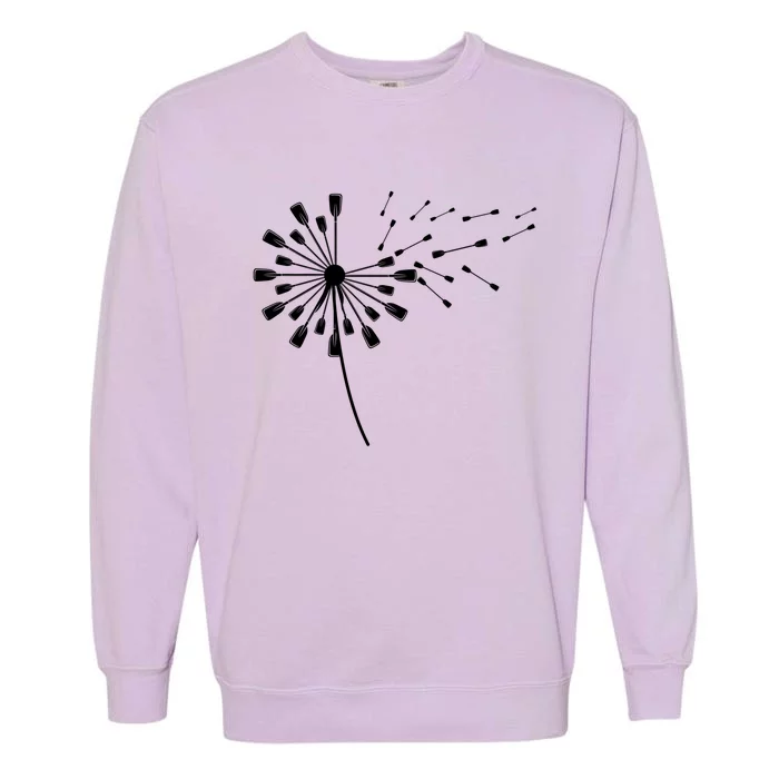 Dandelion Kayak Paddle Meaningful Gift For Kayaker Kayak Great Gift Garment-Dyed Sweatshirt