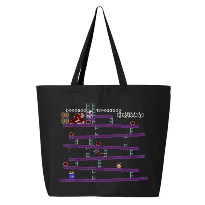 Donkey Kong Retro Arcade Game Screen 25L Jumbo Tote