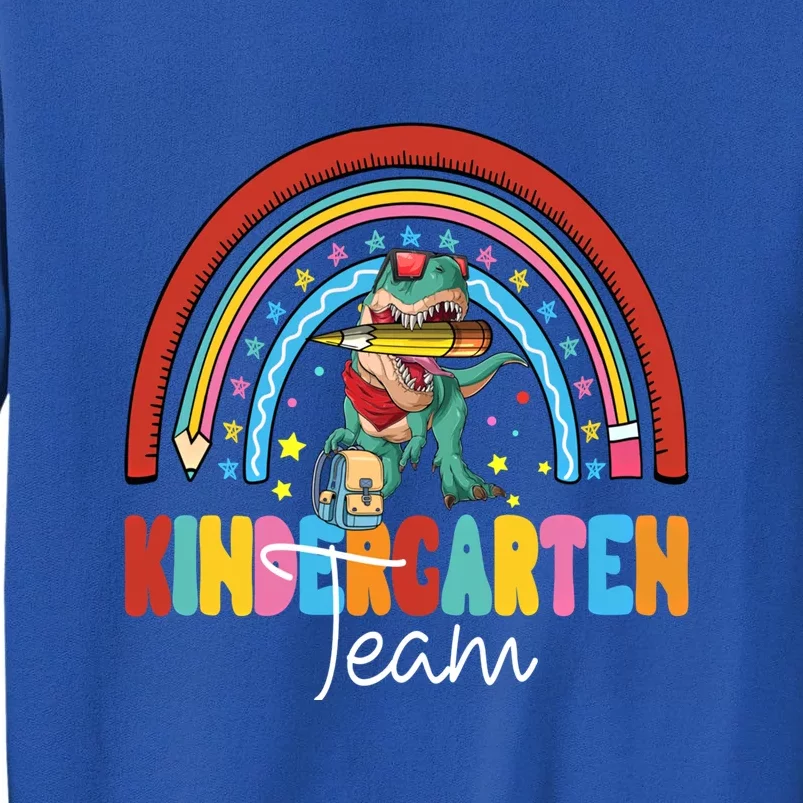 Dinosaur Kindergarten Rainbow First Day Team Kindergarten Gift Sweatshirt