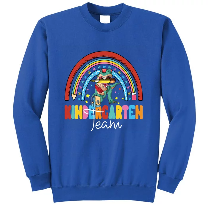 Dinosaur Kindergarten Rainbow First Day Team Kindergarten Gift Sweatshirt