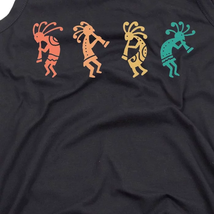 Dancing Kokopelli Southwestern USA Native American Symbol Tank Top