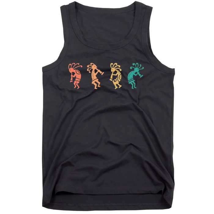 Dancing Kokopelli Southwestern USA Native American Symbol Tank Top