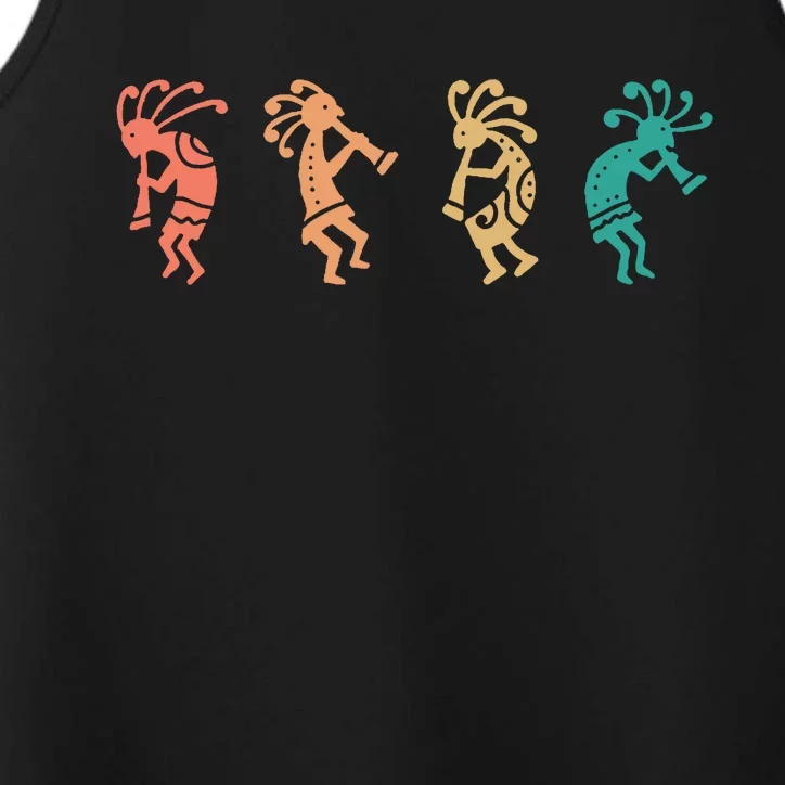 Dancing Kokopelli Southwestern USA Native American Symbol Performance Tank