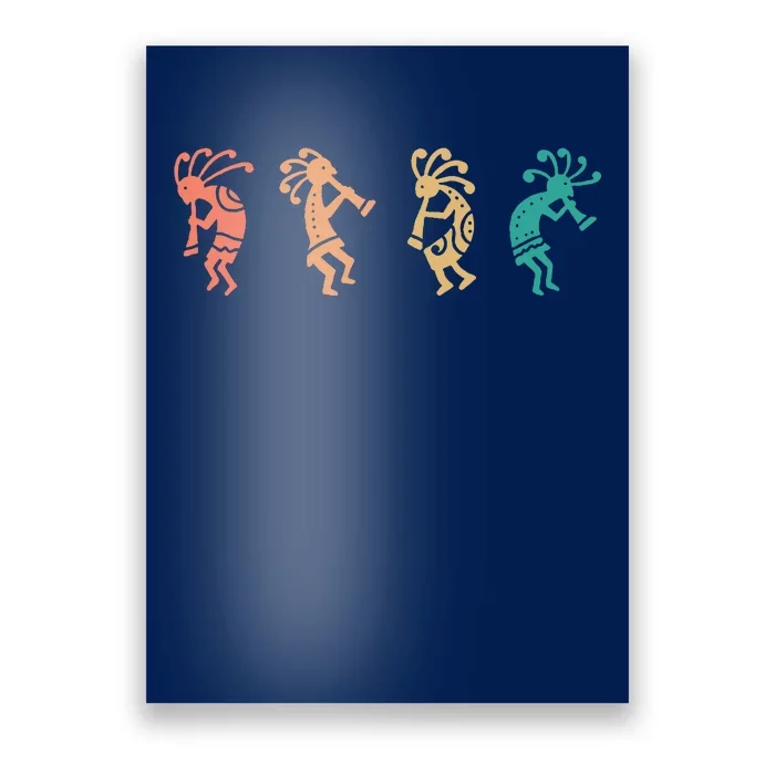 Dancing Kokopelli Southwestern USA Native American Symbol Poster