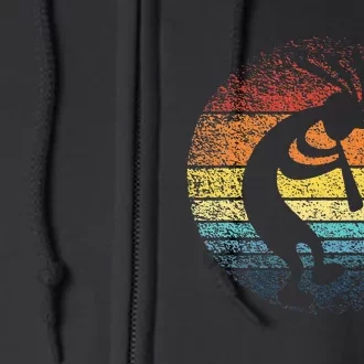 Dancing Kokopelli Southwestern USA Native American Symbol Full Zip Hoodie