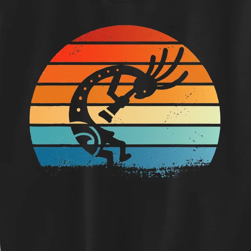 Dancing Kokopelli Southwestern USA Native American Symbol Kids Sweatshirt