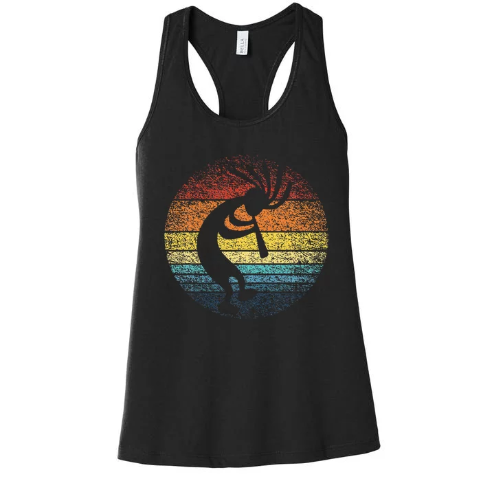 Dancing Kokopelli Southwestern Usa Native American Symbol Women's Racerback Tank