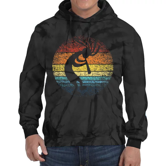 Dancing Kokopelli Southwestern Usa Native American Symbol Tie Dye Hoodie