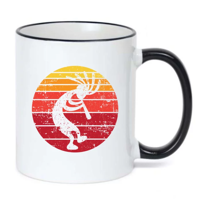 Dancing Kokopelli Southwestern Usa Native American Symbol Gift Black Color Changing Mug