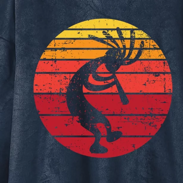 Dancing Kokopelli Southwestern Usa Native American Symbol Gift Hooded Wearable Blanket