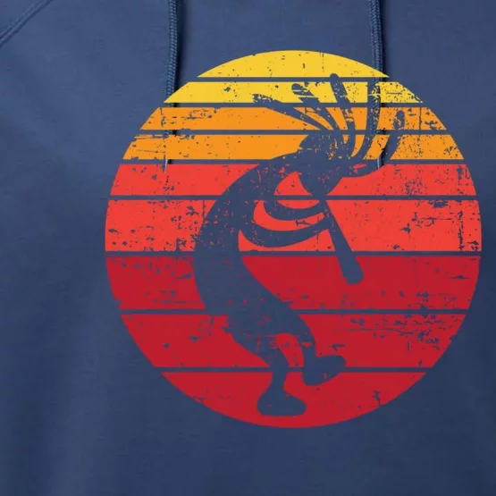 Dancing Kokopelli Southwestern Usa Native American Symbol Gift Performance Fleece Hoodie