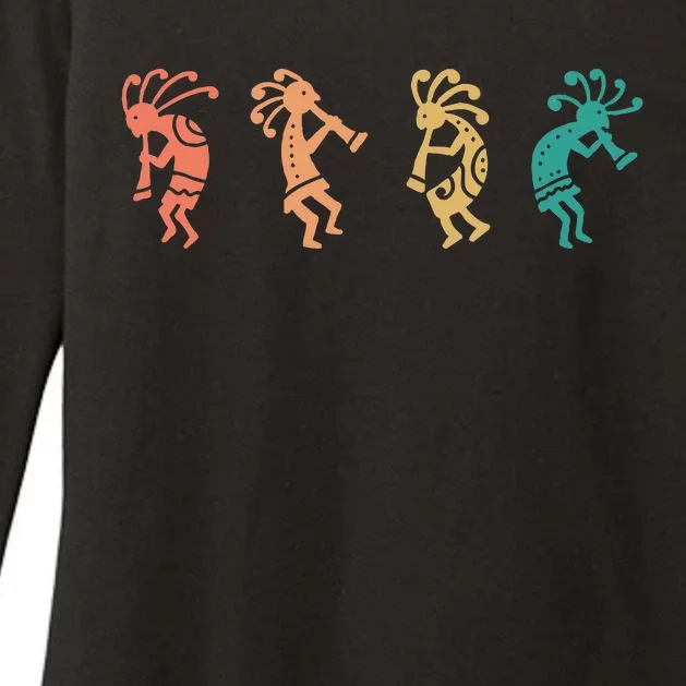 Dancing Kokopelli Southwestern Usa Native American Symbol Womens CVC Long Sleeve Shirt