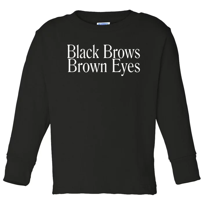 Dmytro Kuleba Wearing Black Brows Brown Eyes Toddler Long Sleeve Shirt