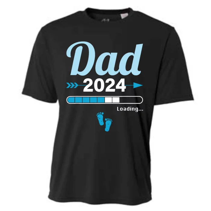 Dad Loading 2024 Father Pregnancy Birth Baby Daddy To Be Cooling Performance Crew T-Shirt