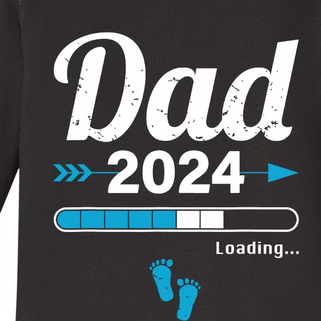 Dad Loading 2024 Father Pregnancy Birth Baby Daddy To Be Baby Long Sleeve Bodysuit