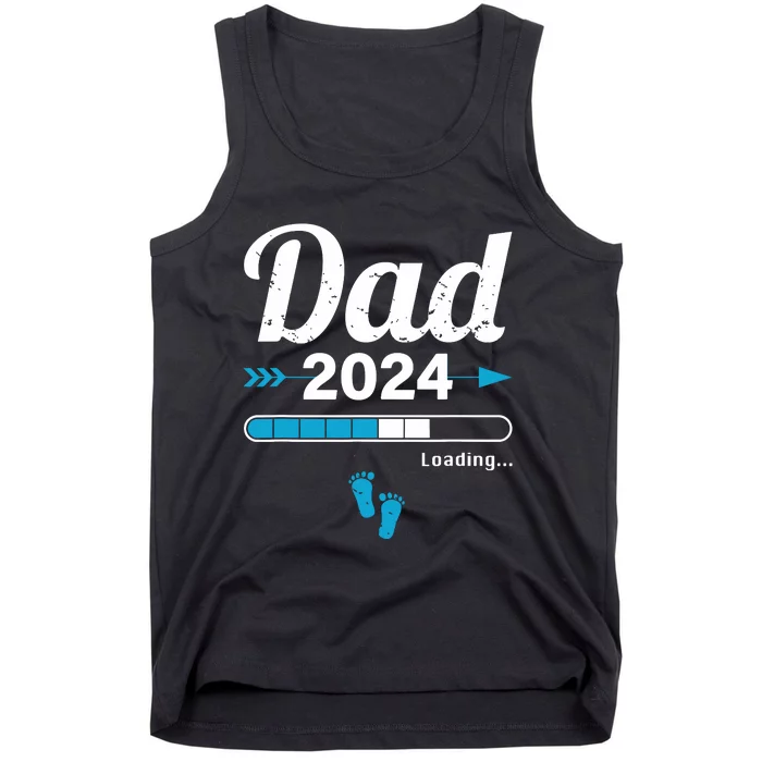 Dad Loading 2024 Father Pregnancy Birth Baby Daddy To Be Tank Top