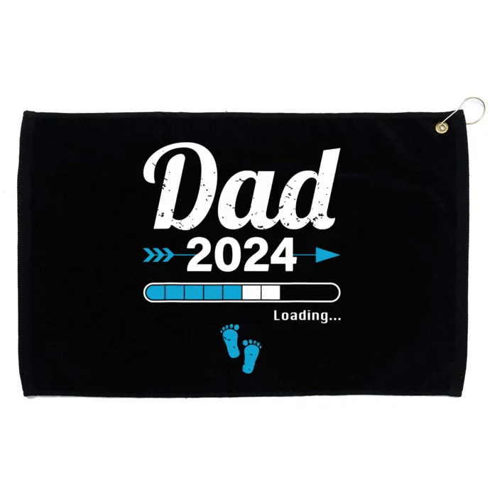 Dad Loading 2024 Father Pregnancy Birth Baby Daddy To Be Grommeted Golf Towel