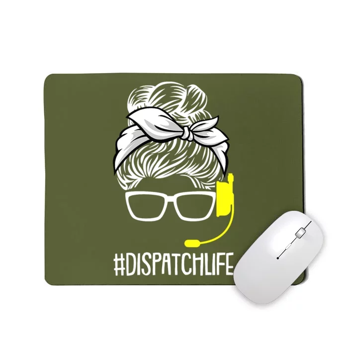 Dispatch Life 911 Dispatcher Thin Gold Line Operator Mousepad