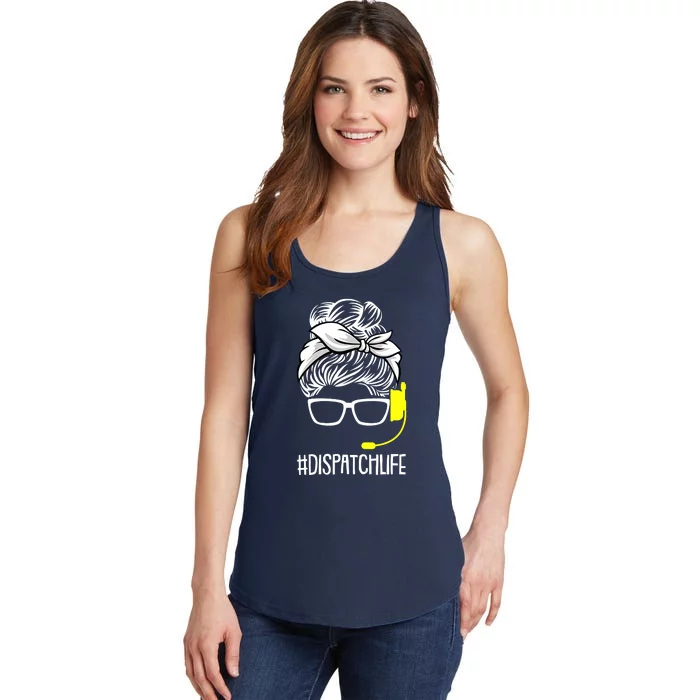 Dispatch Life 911 Dispatcher Thin Gold Line Operator Ladies Essential Tank