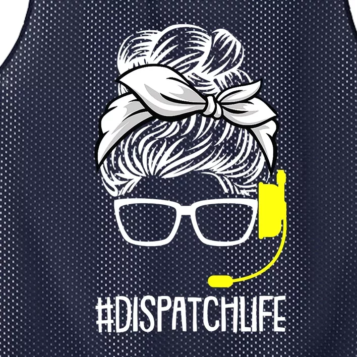 Dispatch Life 911 Dispatcher Thin Gold Line Operator Mesh Reversible Basketball Jersey Tank