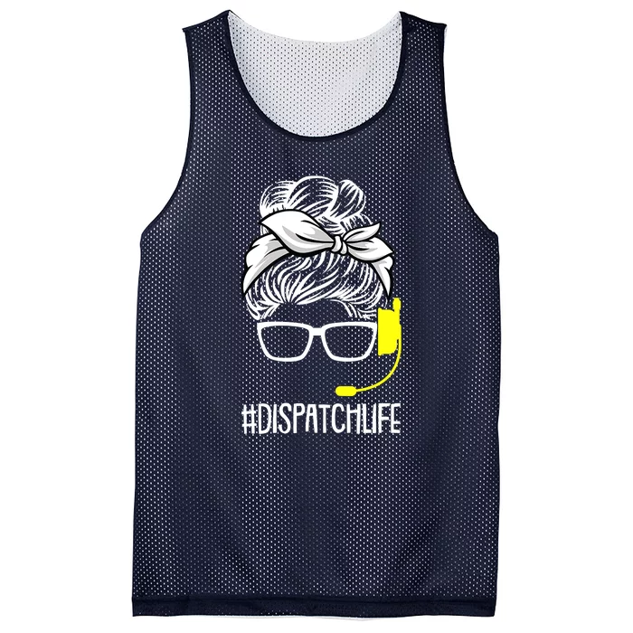 Dispatch Life 911 Dispatcher Thin Gold Line Operator Mesh Reversible Basketball Jersey Tank