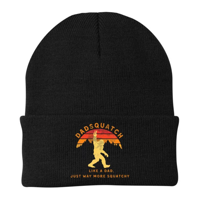 Dadsquatch Like A Dad Way More Squatchy Knit Cap Winter Beanie