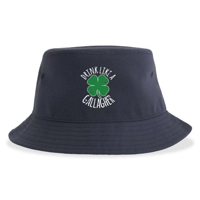 DRINK LIKE A GALLAGHER St Patrick's Day Beer Irish Sustainable Bucket Hat