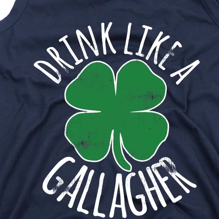 DRINK LIKE A GALLAGHER St Patrick's Day Beer Irish Tank Top