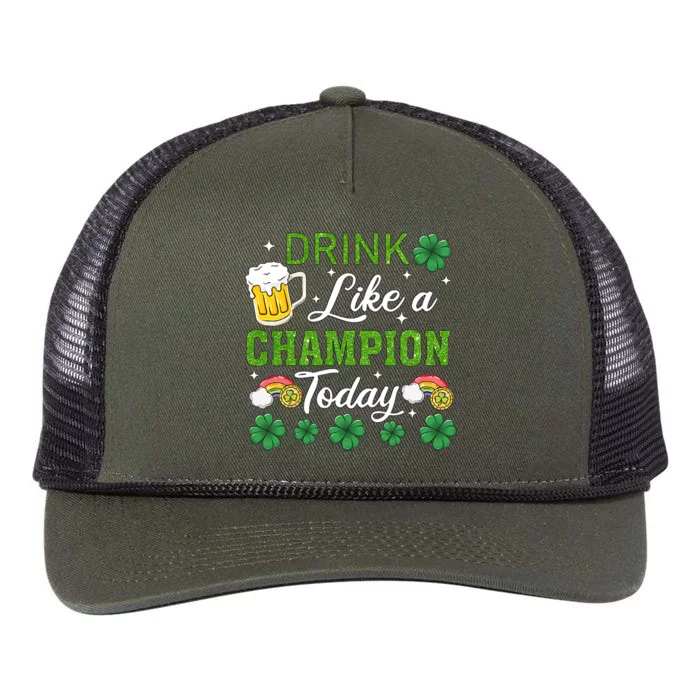 Drink Like A Champion Today Retro Rope Trucker Hat Cap