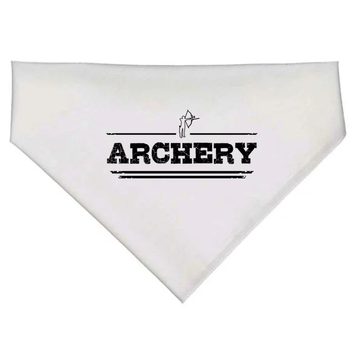 Distressed Look Arching Gift For Archers Gift USA-Made Doggie Bandana