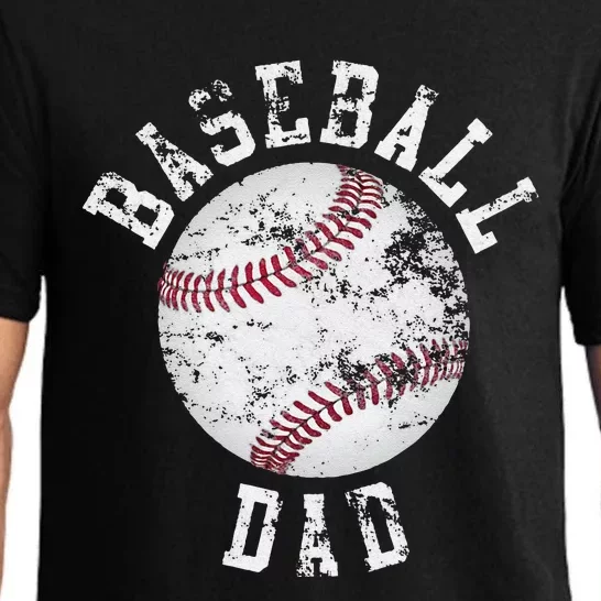 Dad Like A Baseball Dad US Flag Fathers Day Pajama Set