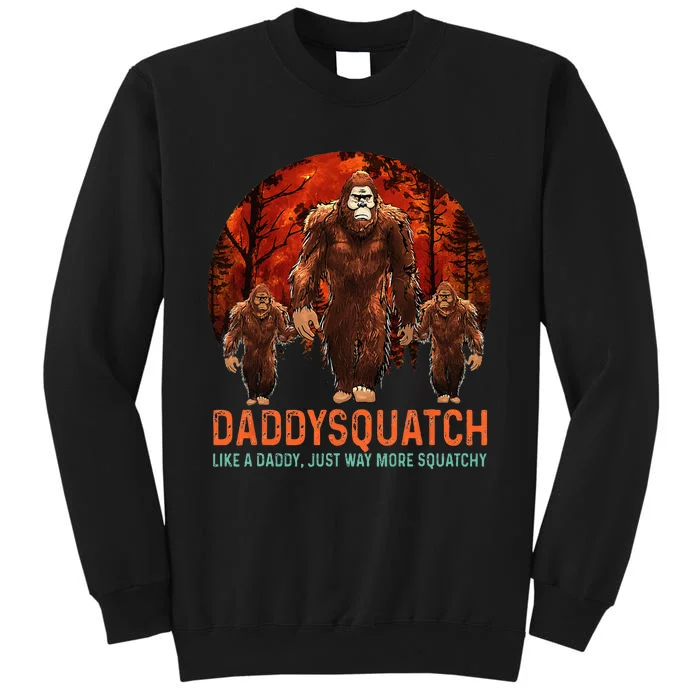 Daddysquatch Like A Dad Just Way More Squatchy Retro Funny Sweatshirt