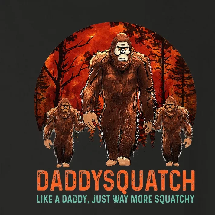 Daddysquatch Like A Dad Just Way More Squatchy Retro Funny Toddler Long Sleeve Shirt