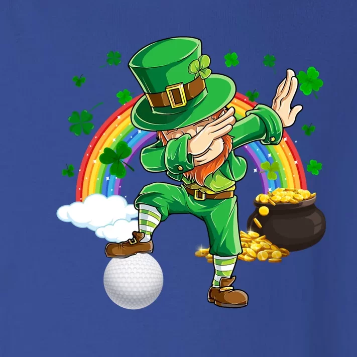 Dabbing Leprechaun And Golf Ball Saint Patrick's Day Gift Toddler Long Sleeve Shirt