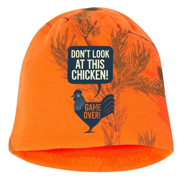 Dont Look At This Chicken Kati - Camo Knit Beanie