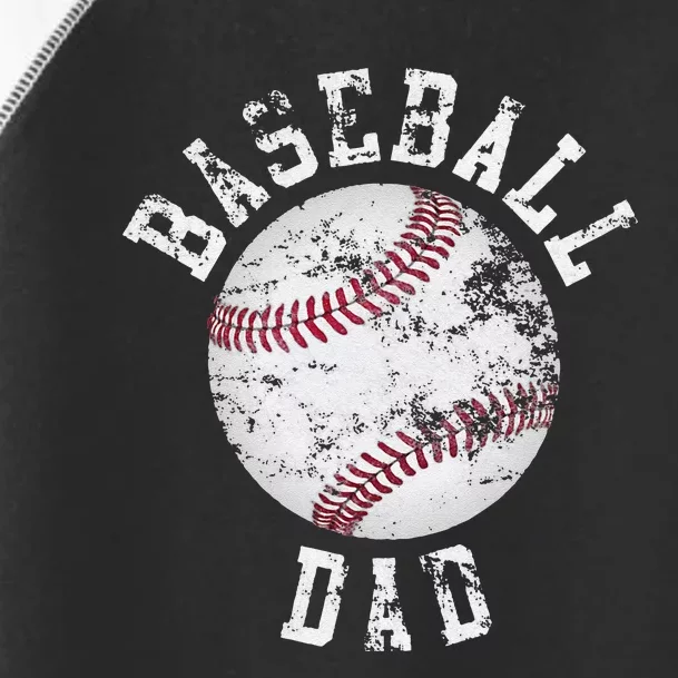 Dad Like A Baseball Dad US Flag Fathers Day Toddler Fine Jersey T-Shirt