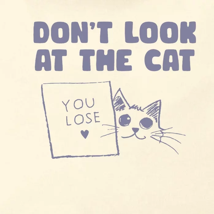 Dont Look At The Cat 90s Retro Graphic Zip Tote Bag