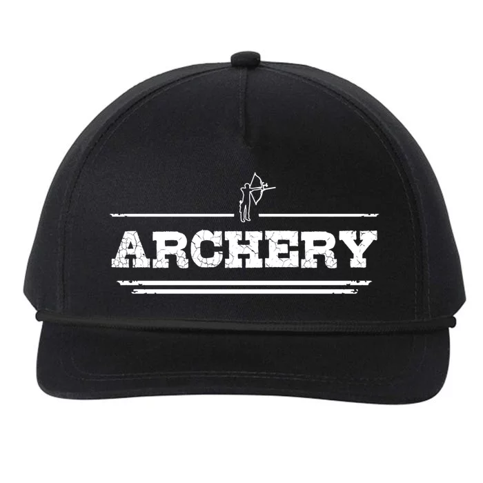 Distressed Look Arching Gift For Archers Gift Snapback Five-Panel Rope Hat