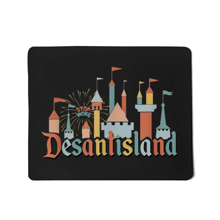 Desantis Land Anti Woke Corporation Political Mousepad