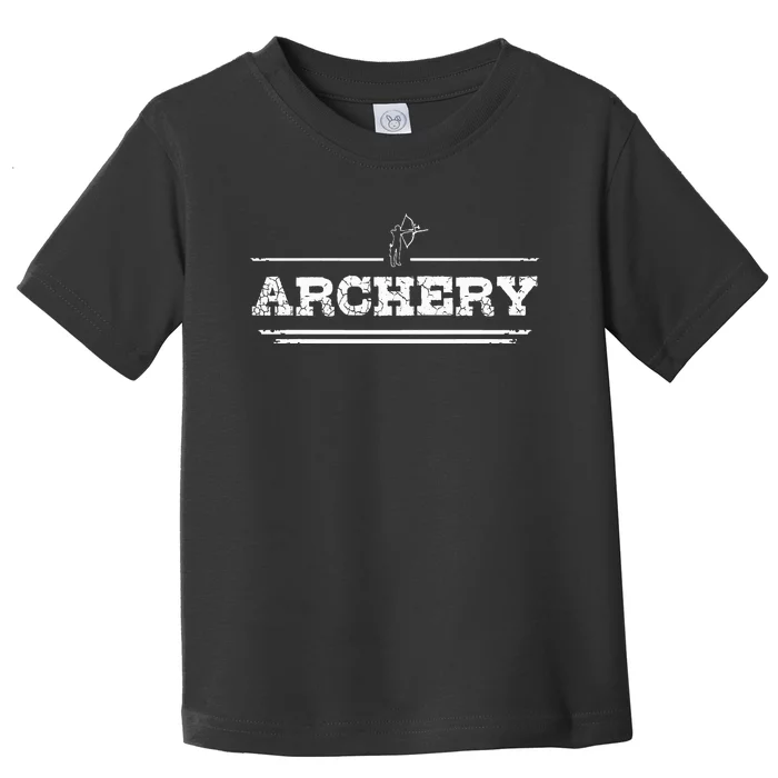 Distressed Look Arching Gift For Archers Toddler T-Shirt