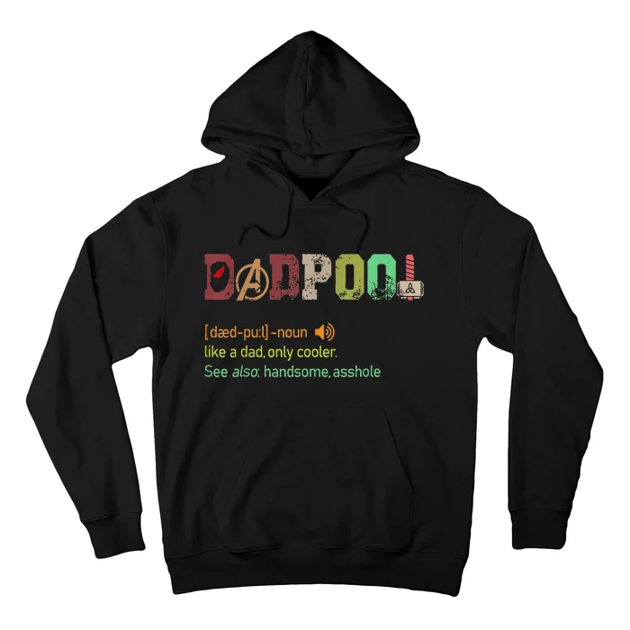 Dadpool Like A Dad But Only Cooler Fathers Day Hoodie