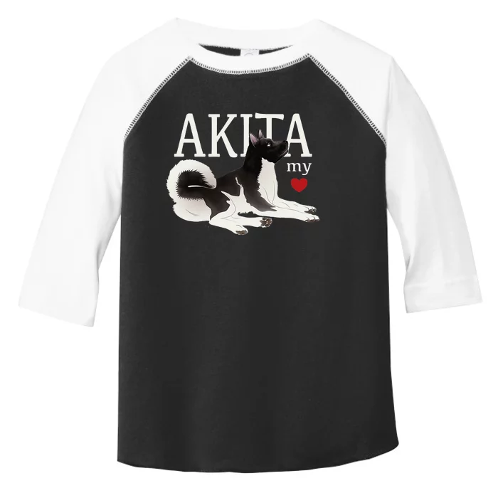 Dog Lovers AKITA My Heart A Key to My Heart Toddler Fine Jersey T-Shirt