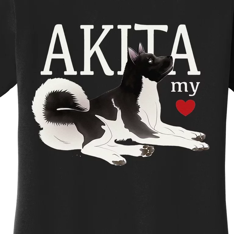 Dog Lovers AKITA My Heart A Key to My Heart Women's T-Shirt