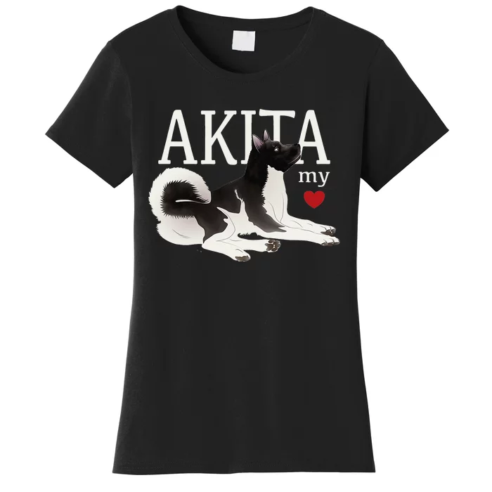 Dog Lovers AKITA My Heart A Key to My Heart Women's T-Shirt