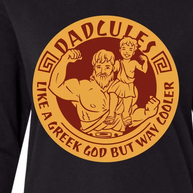 Dadcules Like A Greek God But Way Cooler Father's Day Womens Cotton Relaxed Long Sleeve T-Shirt